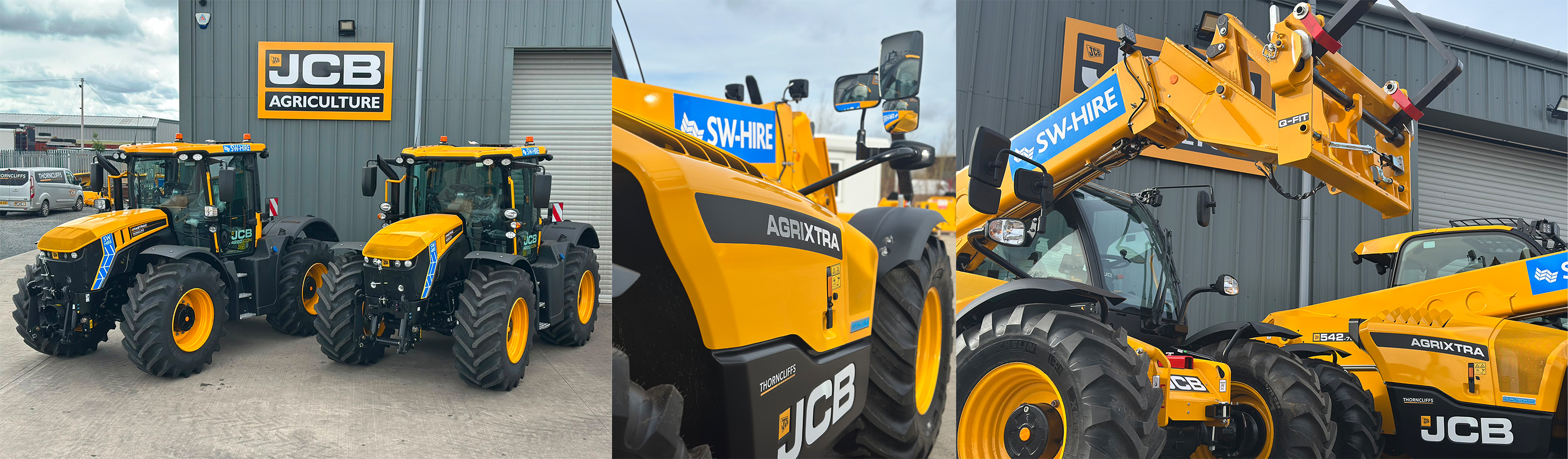 new JCB machines at Thorncliffs